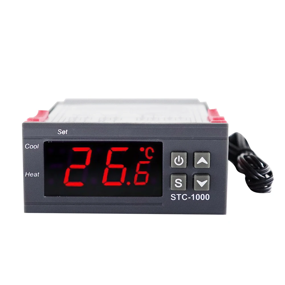 디지털 온도 조절기 온도 조절기, 릴레이 LED 인큐베이터, 가열 냉각 STC-1000, STC 1000, 10A, 12V, 24V, 220V