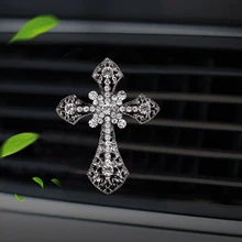 1 шт. автомобильные аксессуары освежитель воздуха автомобиля кондиционер воздуха на выходе крест духи клип Зажим для ароматерапии авто Интерьер Декор