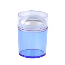 1 Набор шаблоны для дизайна ногтей желе силиконовые пластины для штамповки ногтей скребок с крышкой синий красный фиолетовый блеск штамп для дизайна ногтей инструменты