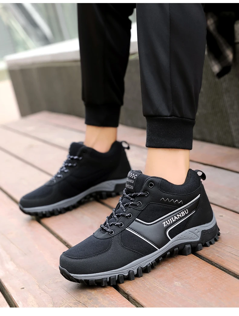 WWKK New Arrival Winter Pro-Mountain Outdoor Hiking Shoes For Men Women Add Hiking Boots Walking Warm Training Trekking Footwear