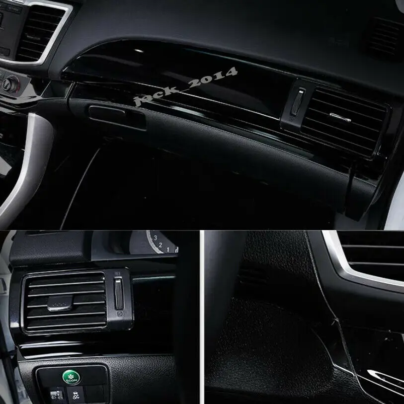 Для Honda Accord 9th- Черная Нержавеющая внутренняя отделка изделия