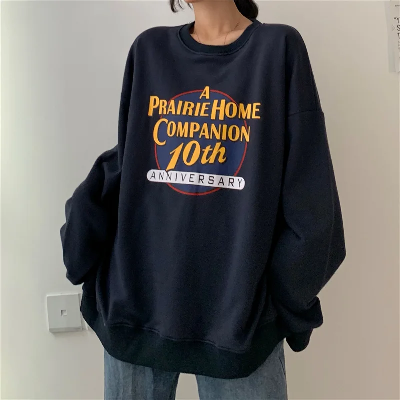 

Capless sweatshirt female 2019 spring and autumn Korean version of the thin section loose bf lazy trend ins jacket jacket
