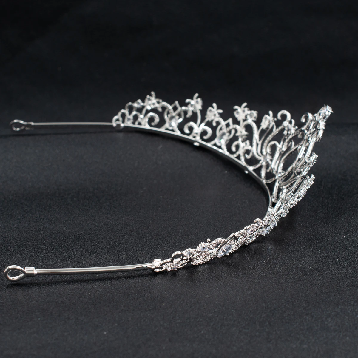 Gorgeous Cubic Zirconia Wedding Bridal Princess Tiara Crown Diadem Women Hair Jewelry Accessories CH10328