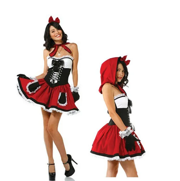 Одежда для Хэллоуина, баскетбольная форма в европейском и американском стиле, Униформа, искушение, Красная Шапочка для верховой езды
