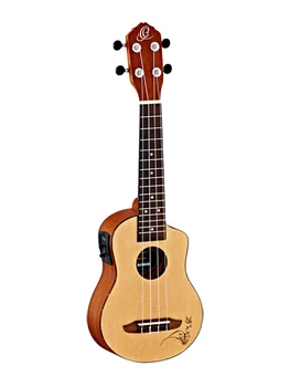 

Ru5ce-so bonfire series ukulele soprano, with pickup, with cutout, Ortega