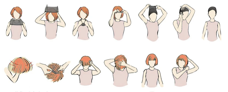 how to wear wig (1)