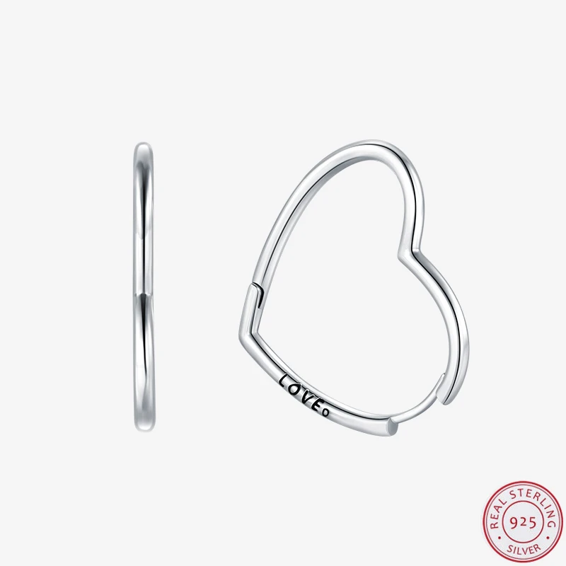 Modian-New-Sale-100-925-Sterling-Silver-Heart-Love-Luxury-Hoop-Earrings-Fashion-Dangale-Earring-For