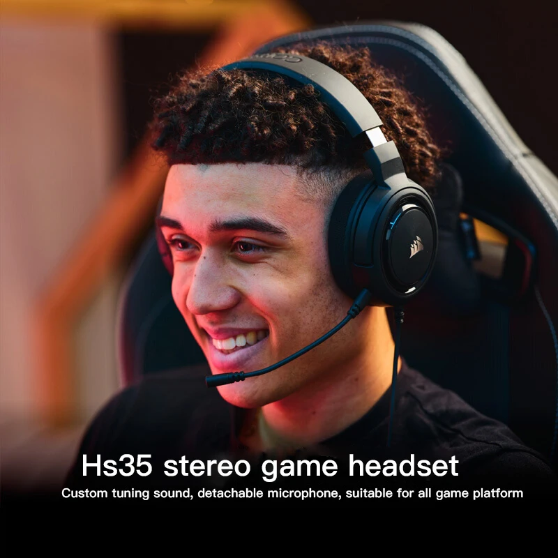 CORSAIR HS35-Stereo Gaming Headset-Memory Foam