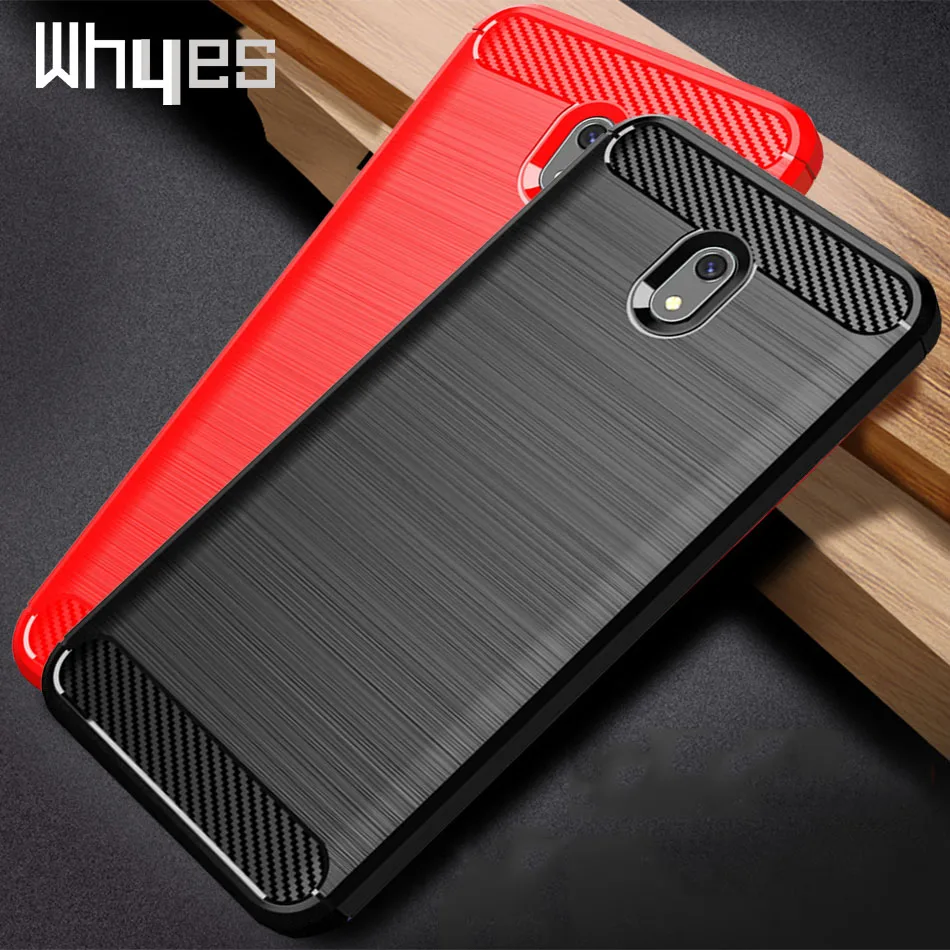 Мягкий силиконовый чехол Whyes для Xiaomi Redmi 8A 8 ударопрочный из углеродного волокна и