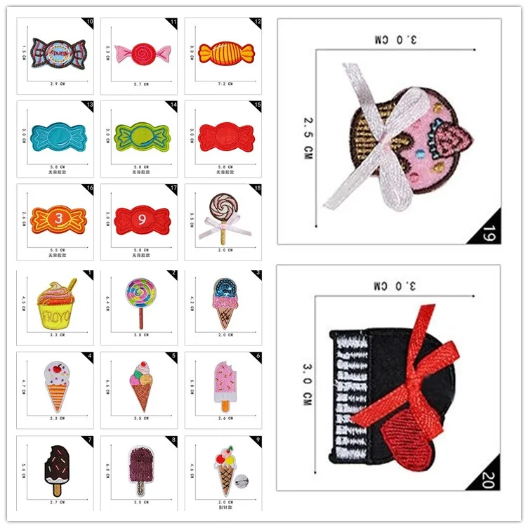 

New arrival 10 pcs Embroidered patches iron on sew on Jeans coat Tshirt bag shoe hat decor repair Motif emblem accessory