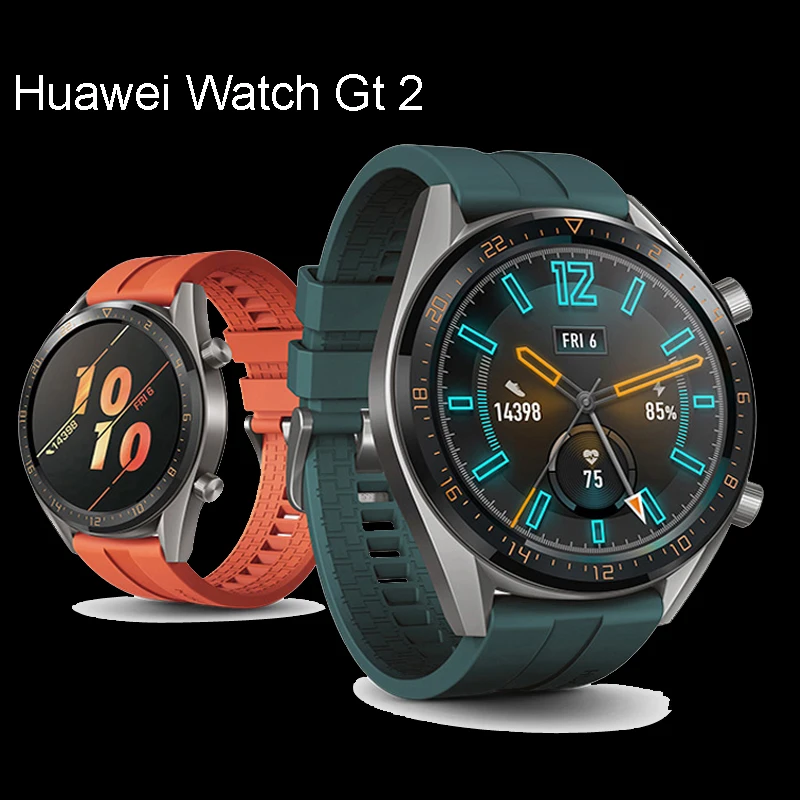 Huawei watch gt 2 ремешок для huawei watch gt2 42 мм 46 мм силиконовый смарт-ремешок для наручных браслетов 22 мм ремешок для часов gt ремешок 40