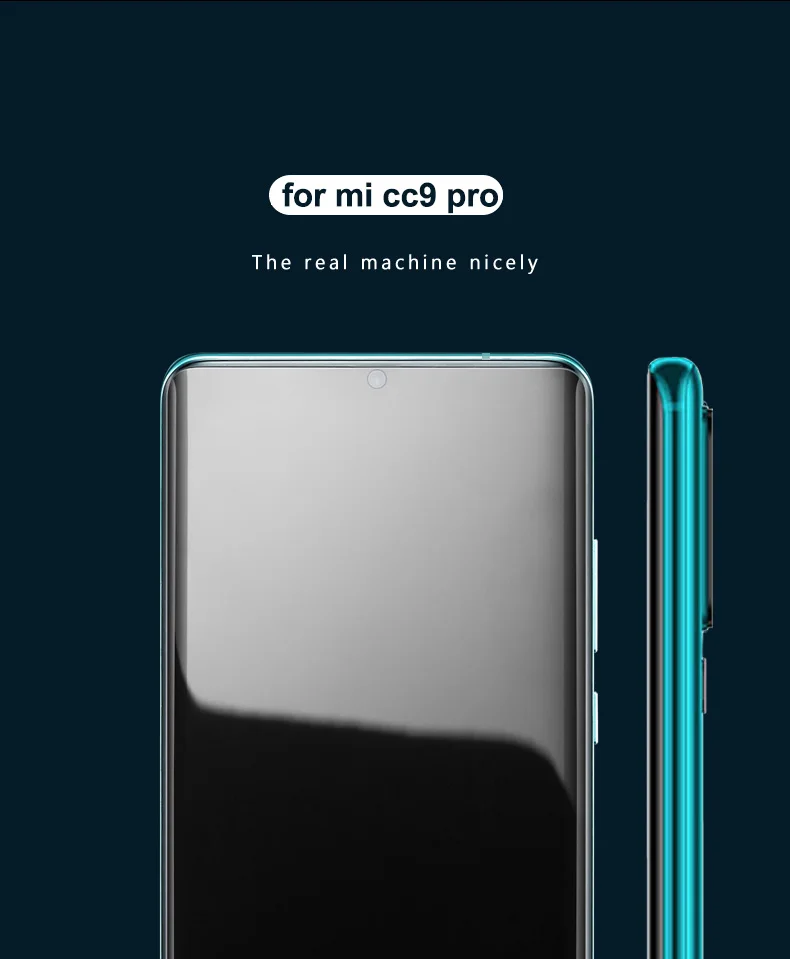 УФ закаленное стекло для Xiaomi mi note 10 CC9 Pro жидкий клей Защита экрана для Xiomi mi CC 9 Pro Note10 красный mi note 8 8T Pro