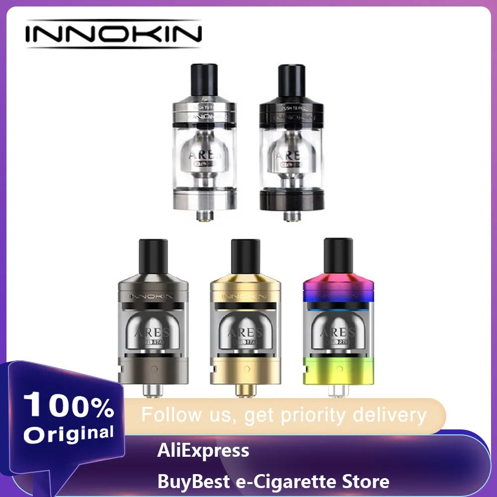 Innokin Ares MTL RTA 5 мл/2 мл ввиду танк распылителя 24 мм бак Designed by Фил Busardo для рот, чтобы Дун Vapers электронной сигареты