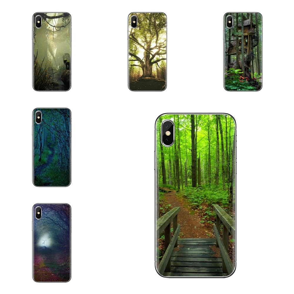 Волшебный лес в Шанхае для iPod Touch Apple iPhone 4 4s 5 5S SE 5C 6 6S 7 8 X XR XS Plus MAX прозрачный мягкий
