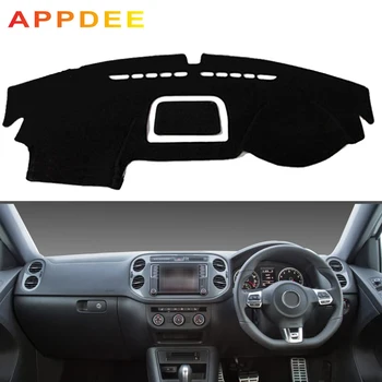 

APPDEE Car Dashboard Cover For Volkswagen VW Tiguan 2009 - 2014 2015 2016 2017 Dash Mat Dash Pad DashMat Carpet ANti-UV NON-Slip