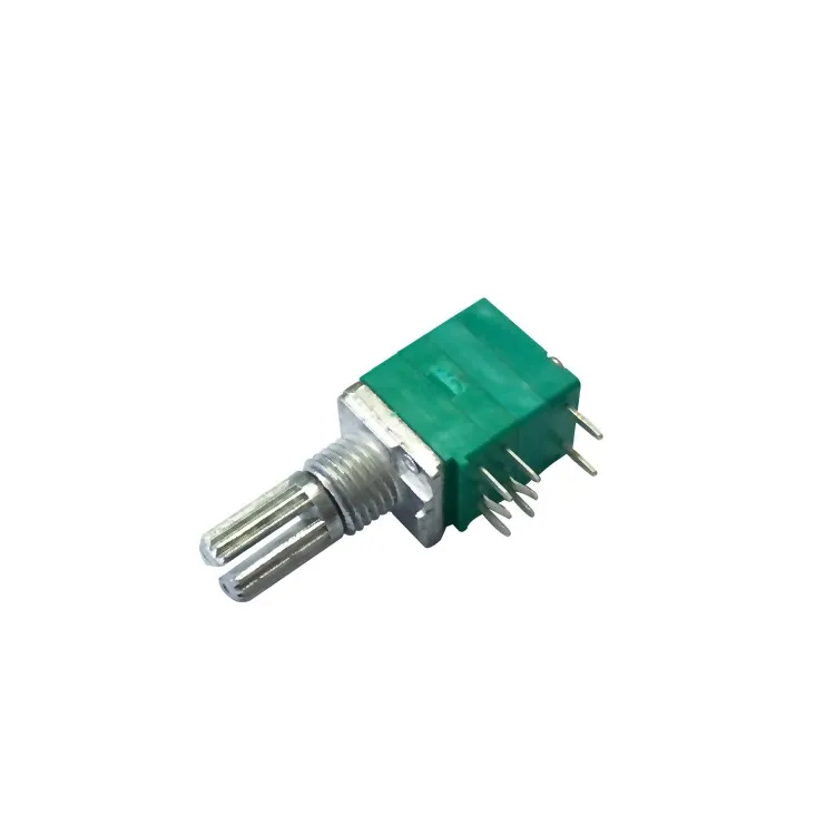 5pcs RK097GS 8PIN 10K 50K 100K B10K B50K B100K RK097G with a switch audio shaft 15mm amplifier sealing potentiometer | Электронные