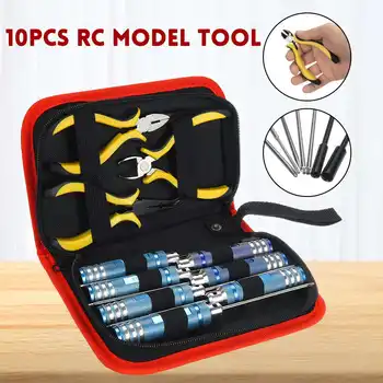 

10Pcs 1.5/2.0/2.5mm Hexagon Screwdriver Socket Driver Nut Wrench Tool for RC Model Car Crawler