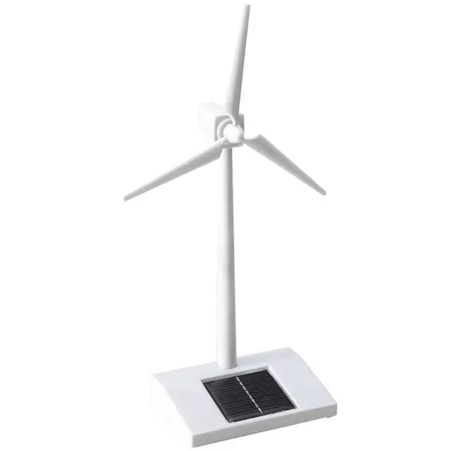 Solar Powered 3D Windmill Assembled Model Education Fun Kids Toy Children's Educational Model Making Toys Hobby Building Blocks 1