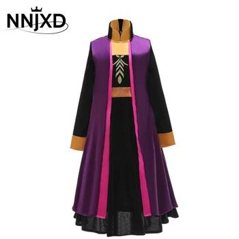 

Autumn Winter Dress for Girls Long Sleeve Children Halloween Cosplay Costume Snow Vest coat + Underwear 2pcs