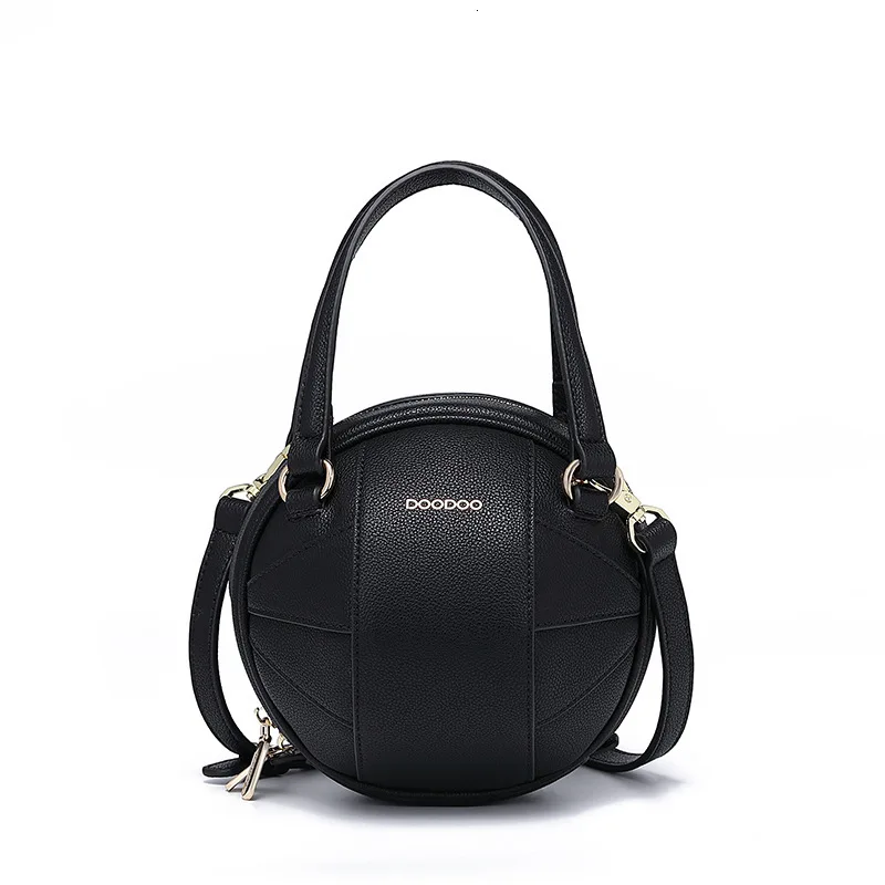 Small Ball Shape Round Shoulder Bag For Women Female PU Leather Fashion Messenger Flap Crossbody Bags Portable Women Handbags