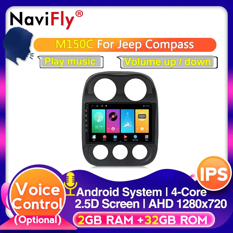 NaviFly android 10 0 DSP IPS автомобиль для JEEP compass 2010 2012 2013 2014 2015 2016 2019 автомобильное радио