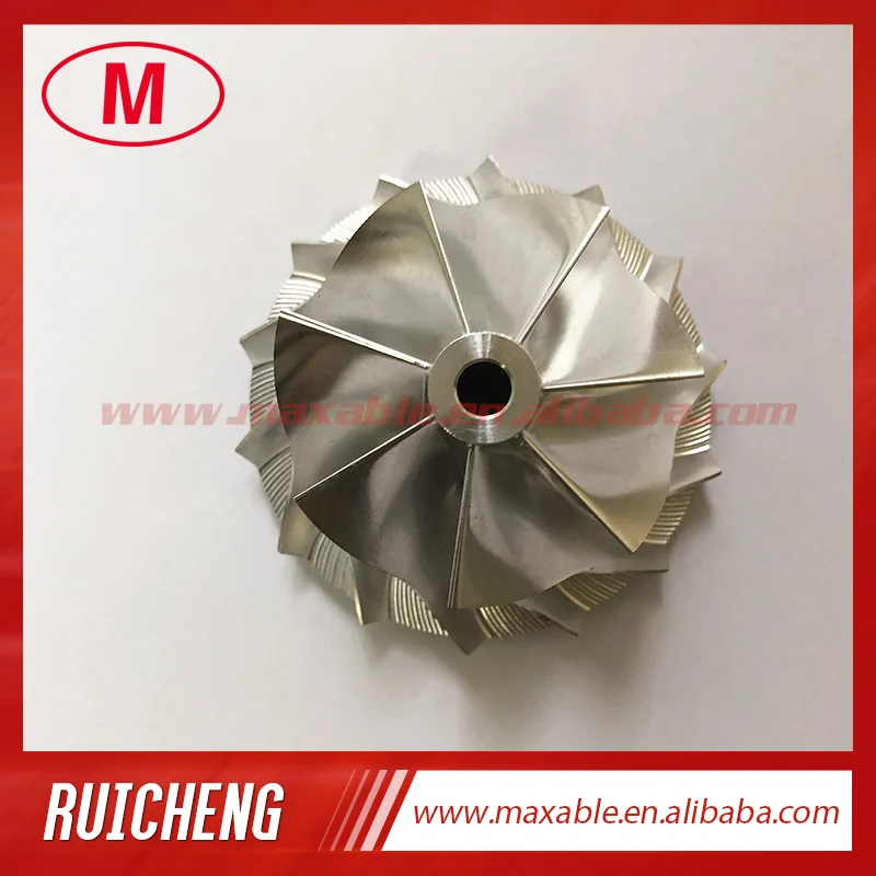 

RHF5 42.00/54.80mm 7+7 blades high performance turbocharger billet/milling/aluminum 2618 compressor wheel