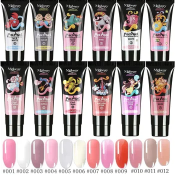 

5Pcs/Kit Nail Gel Extension UV Gel Nail Polish Set Lamp Tips Nail Tips Extend Tool Quick Building Gel Nail Art Tool TSLM1