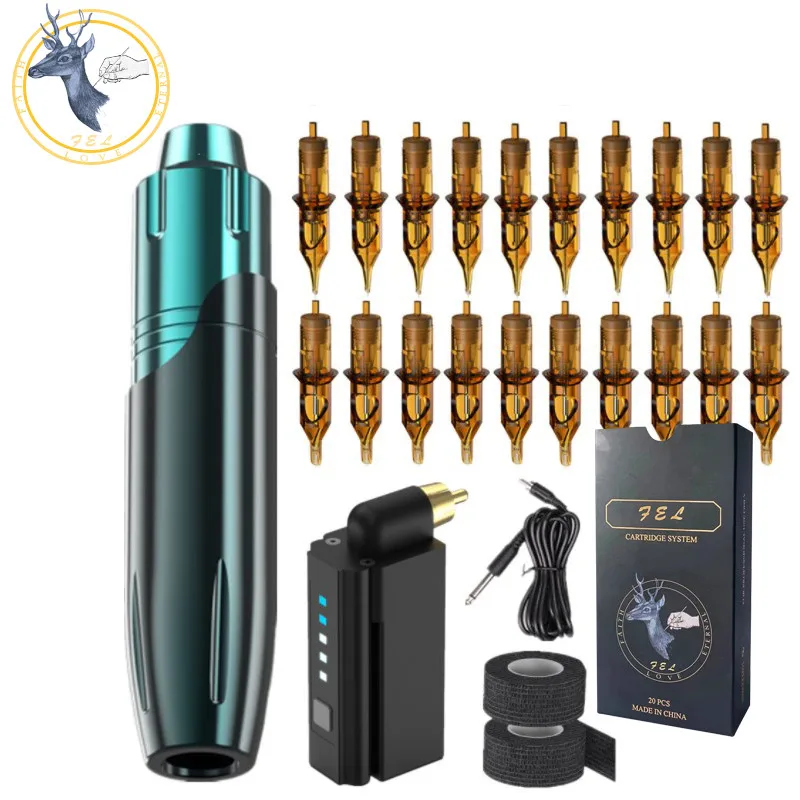 Fel Tattoo Kits Professionele Compleet Motoren Permanente Make Up