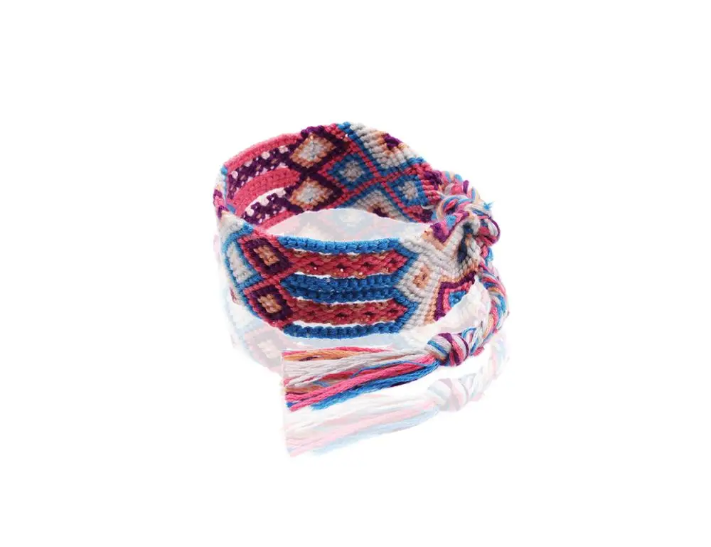 Boho Широкий, ручной работы, браслет дружбы, для женщин и мужчин, синий, серый, белый, вышивка нитью, Плетеный, мягкий, бразильский, пляжный, ювелирное изделие