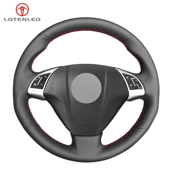 

LQTENLEO Black Artificial Leather Steering Wheel Cover For FIAT Fiat Punto Bravo Linea 2007-2019 Qubo Doblo 2008-2015