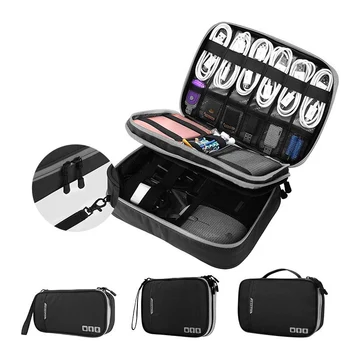 

Multi-function Travel Digital Storage Bag Mobile Power Headset U Disk Data Cable Storage Bag Cable Bag USB Gadget Organizer