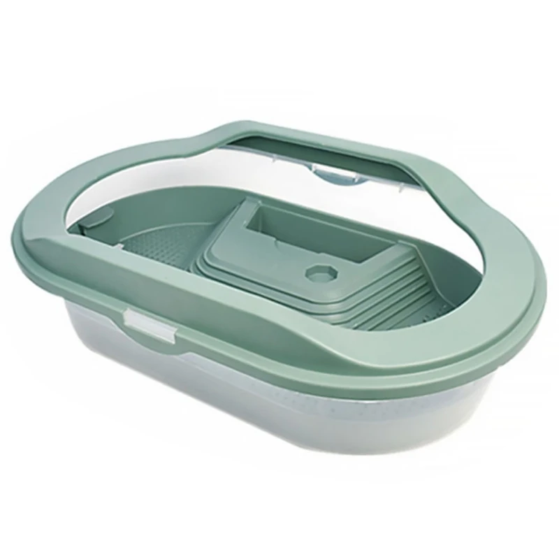 Turtle Tank Container Reptile Detachable House Easy to Change Water Plastic Habitat with Areas to Breed Feed Swim Bask Fish Tank turtle tank