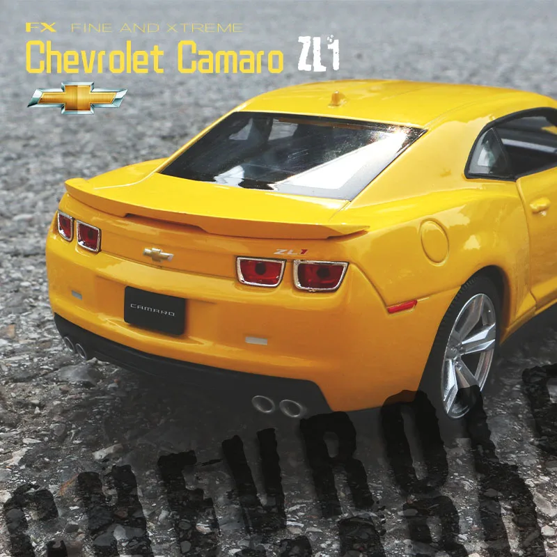 Модель автомобиля Welly 1:24 для Chevrolet Comello Bumblebee игрушечная машинка из сплава литой