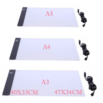 

LED A3 A4 A5 Light Panel graphics tablet Light Pad Digital Copyboard with 3level Dimmable Brightness for Tracing drawing tablet