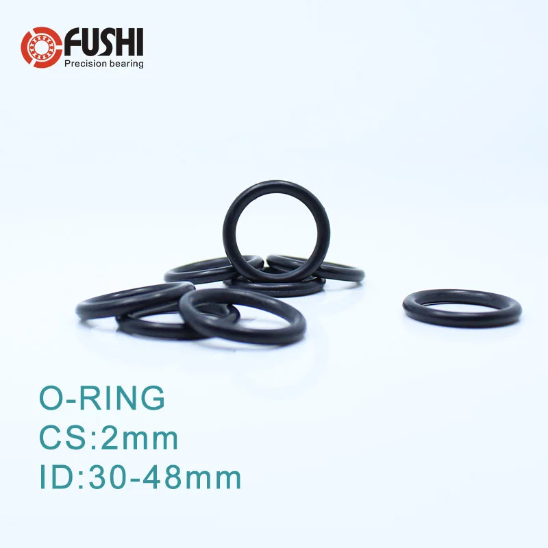 Уплотнительное кольцо CS2mm EPDM ID 30/31/32/33/34/35/36/37/38/39/40*2 мм 50 шт. уплотнительное