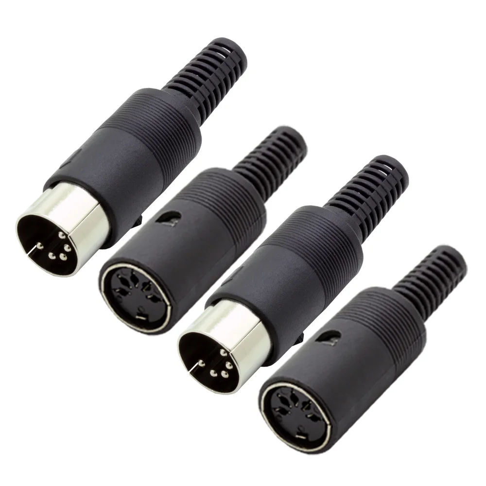 Wire Connector Terminals Wire Connector Electrical Connectors Electrical Connector Connector with Cable Cable Connector 10pcs 3/4/5/6/7/8/13 Pins DIN Connector Male/Female DIN Plug Jack Socket Connector Chassis Cable Mount With Plastic Handle