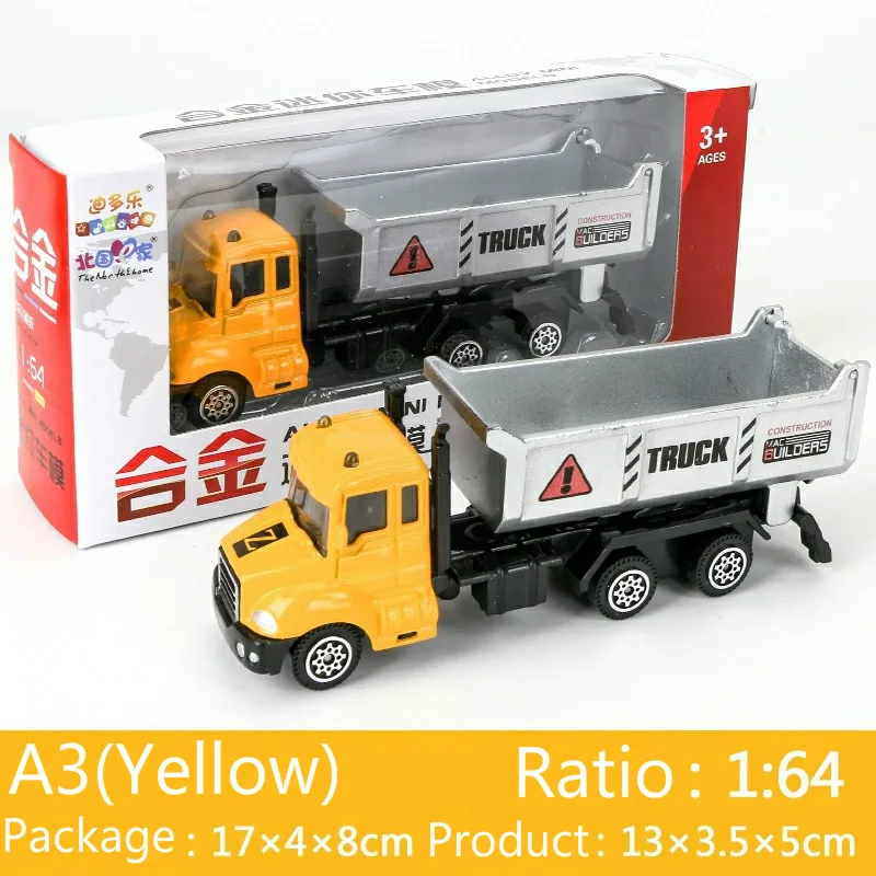 1 PC Mini Toy Vehicle Model Alloy Diecast Engineering Construction Fire Truck Ambulance Transport Car Educational Children Gifts - Цвет: LTC00284A3