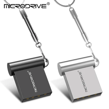 

50pcs wholesale Super mini usb Flash drive 16GB 32GB 64GB 128GB mini Metal High Speed pen Drive USB memory Stick Waterproof
