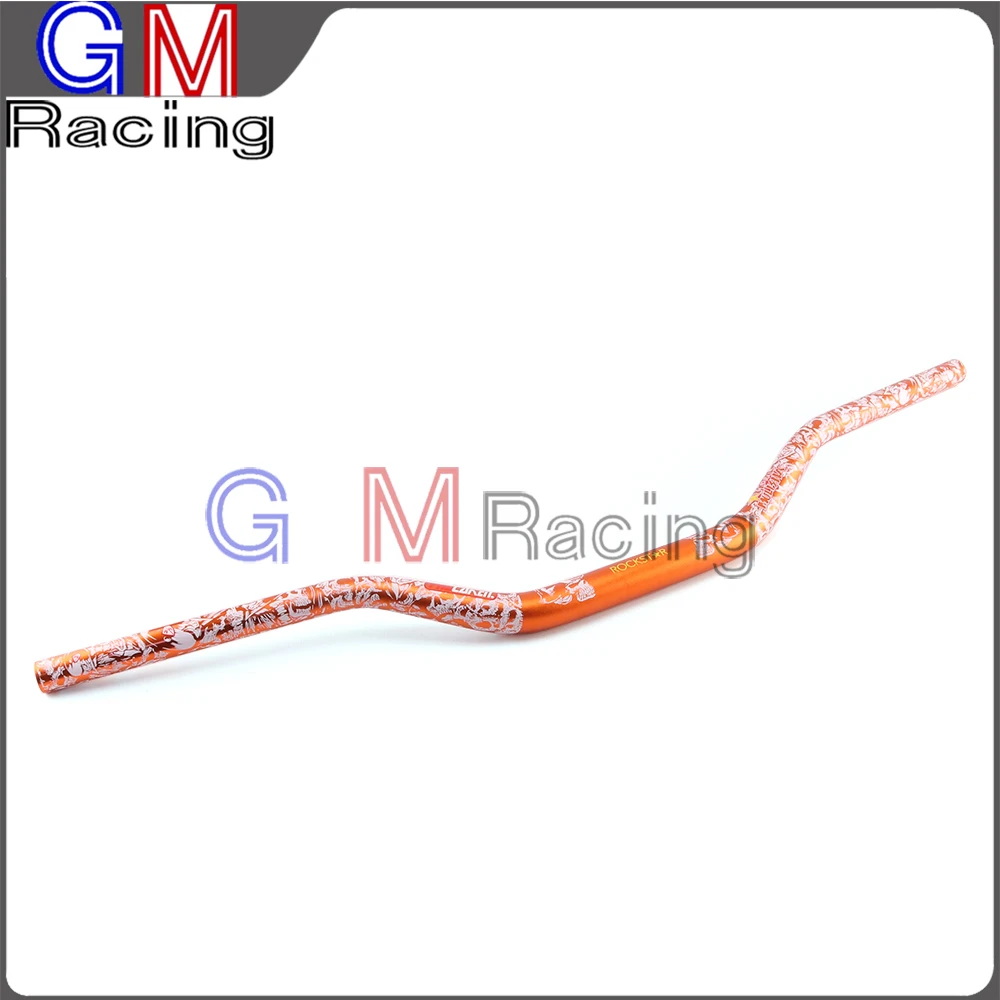 1 1/" FAT BARS 28 мм цветные ручки для HONDA YAMAHA SUZUKI KAWASAKI KTM газ CRF YZF WR KXF KLX RMZ SXF EXC - Цвет: Orange