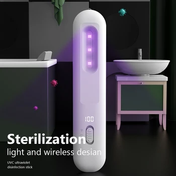 

Digital Display Portable Light Ultraviolet Disinfection UV Handheld Lamp LED UV Sterilizing Disinfection Protection