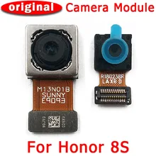 Original frente traseira câmera traseira para huawei honor 8s principal enfrentando módulo de câmera cabo flexível peças reposição
