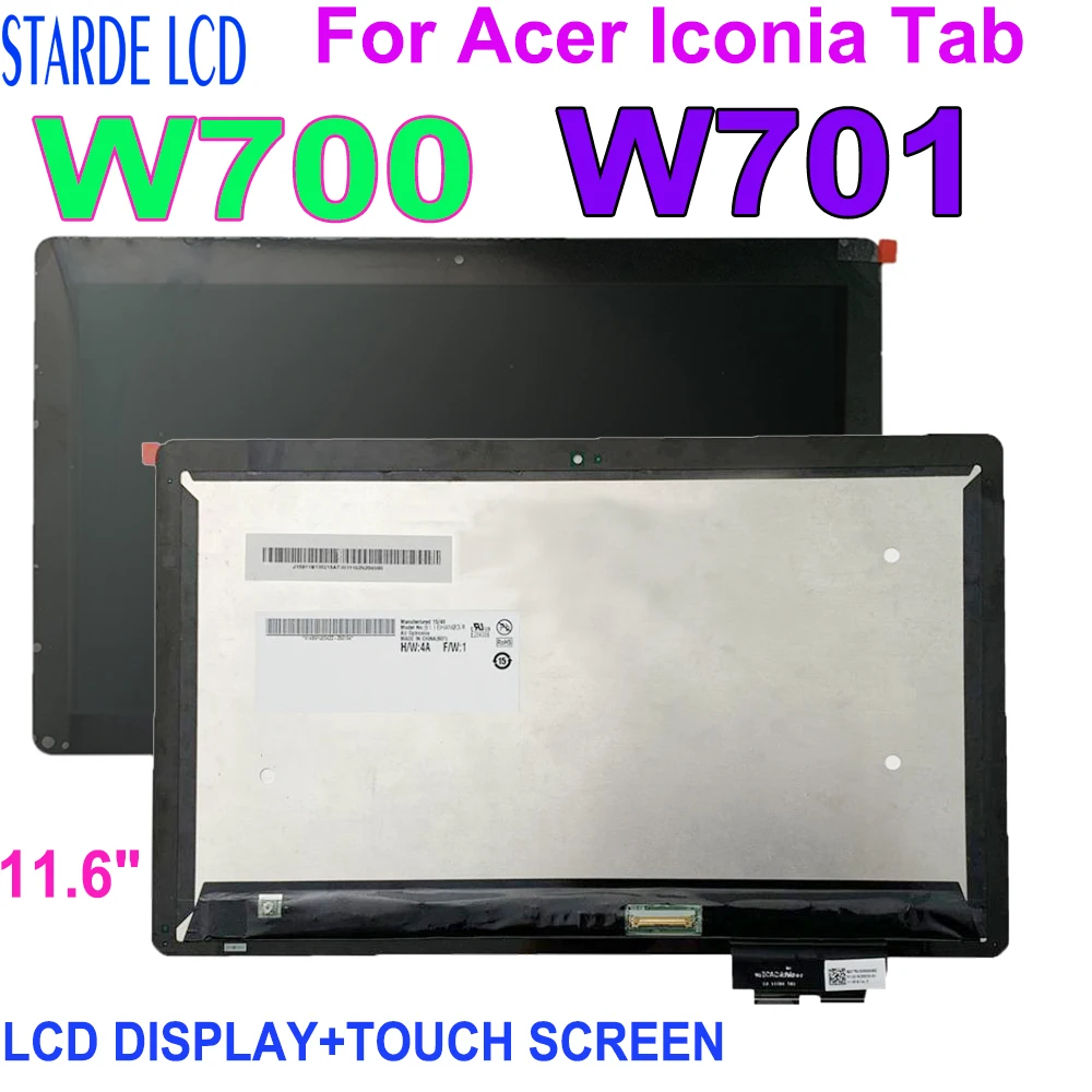 

11.6" For Acer Iconia Tab W700 W701 LCD Display Touch Screen Panel Digitizer Glass Assembly for Acer Iconia Tab W700 LCD