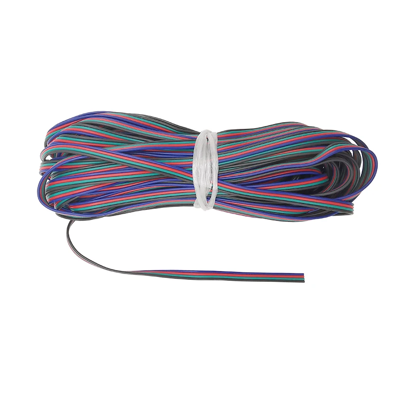 1 м 2 5 4 цвета 22AWG контактный удлинитель RGB кабеля из ПВХ изолированный провод