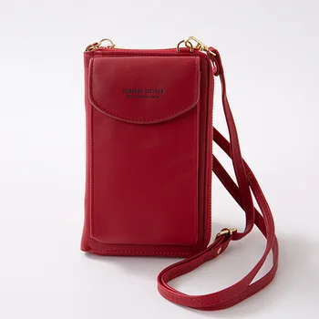 

Women's Wallet Solid Color Small Diagonal Bag Multi-function Buckle In The Long Paragraph Clutch Bag Purse Female Fashion Trend