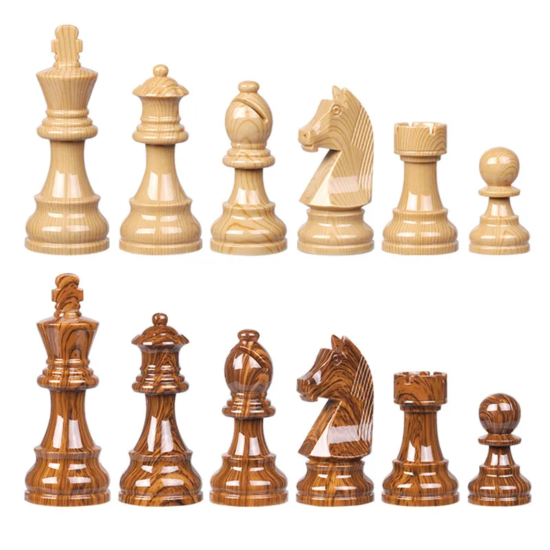 Plastic Acrylic Heavy Chess Pieces International Chess Checkers Backgammon Indoor Entertainment Kids Puzzle Game Birthday Gift