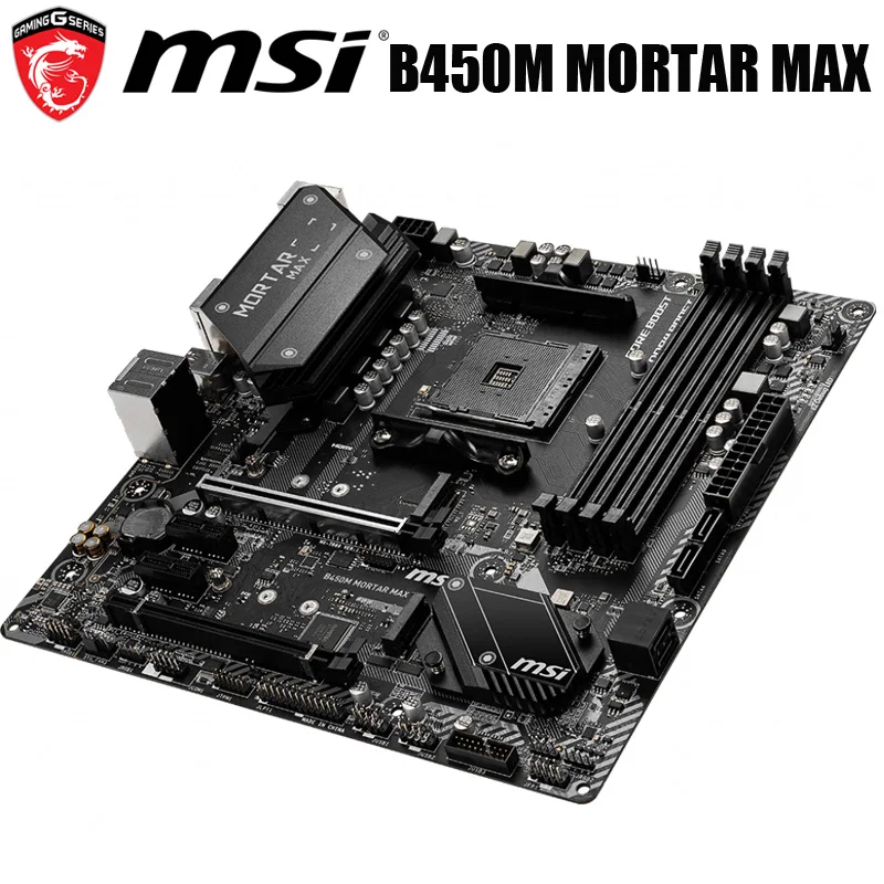 Socket AM4 MSI B450M MORTAR MAX Motherboard AMD