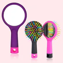 Женская Радужная щетка для волос Массажная расческа уход за здоровьем расческа для волос прямая расческа для волос парикмахерские инструменты