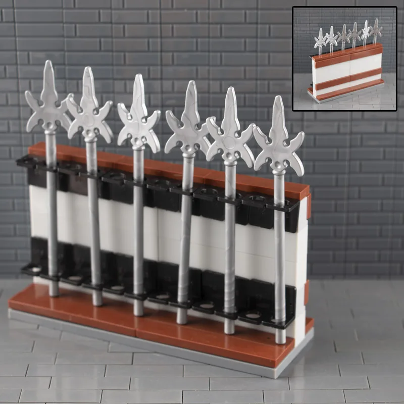 MOC Аксессуары для оружия строительные блоки средневековый рыцарь лук стрела