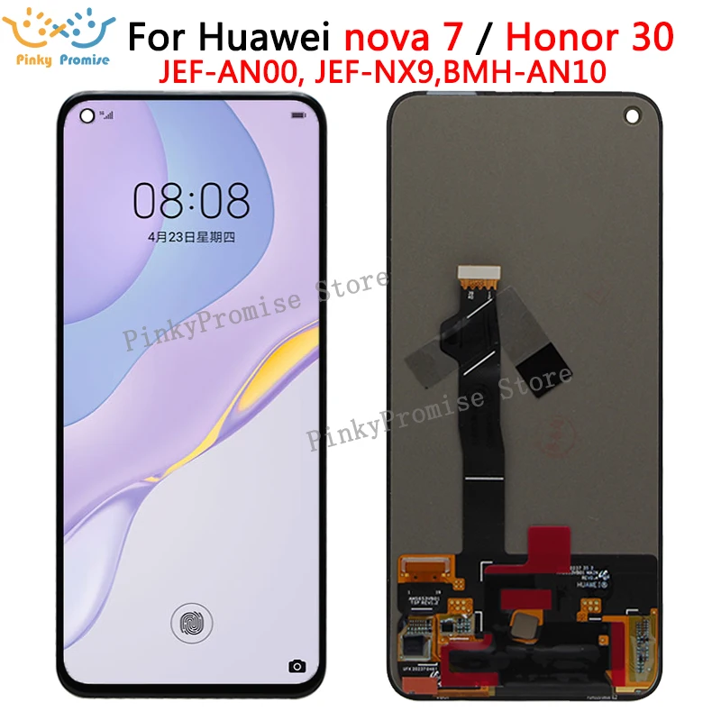 Сенсорный ЖК-экран для Huawei Honor 30 дигитайзер в сборе ЖК-дисплей Nova 7 | Мобильные
