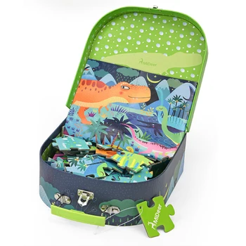 

Princess Puzzle Children Educational Toys Baby Kids Training Toy Children Gifts 104PCS Puzzle Toys Cartoon Dinosaur Traffic Map